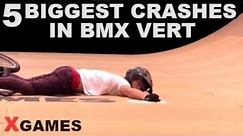 5 of the BIGGEST CRASHES in BMX Vert History | X Games