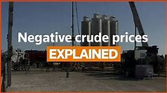 What do negative crude oil prices mean at the pump?