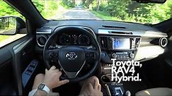 2018 New Toyota RAV4 Hybrid 197 HP 4K | POV Test Drive #072 Joe Black