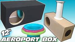 How To BUILD a Subwoofer BOX w/ 12" Ported Sub Enclsoure DESIGN & Custom Adjustable Aero Port