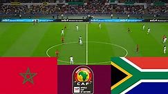 المغرب 0 vs 2 جنوب أفريقيا . كأس أفريقيا 2024 - محاكاة ألعاب الفيديو-Video Game Simulation PES 2021