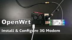 OpenWRT - Install & Configure 3G Modem/ USB Dongle