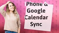 How do I sync my iPhone with Google Calendar with iCal?