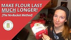 Storing Flour Long-Term [The No-Bucket Method]