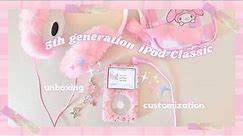 unboxing iPod Classic (5th Gen) in 2023 ✨ setup + mod + pink y2k inspired customization