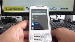 como Configurar la marcación rápida para un contacto samsung Galaxy chat B5330 español Full HD
