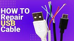 How to Repair USB Cable (100% fix) ¦ BEST WAY TO FIX AND REPAIR CHARGER CABLE