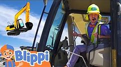 Blippi's Excavator Adventure | Learning Construction Vehicles For Kids