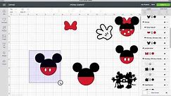Making Minnie and Mickey Icons in Cricut Design Space