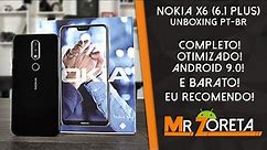 Nokia X6 - Esse EU RECOMENDO!! BARATO E COMPLETO! (Android 9.0) - Unboxing