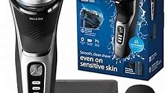 Philips Norelco Shaver 3900, Rechargeable Wet & Dry Shaver with Pop-up Trimmer, Charging Stand and Storage Pouch, S3341/92