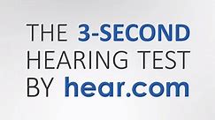 3-second hearing test