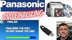 How to Finalize Panasonic Mini DVD Camcorder Discs - It Can be Tricky - Digitize to MP4 USB & Cloud