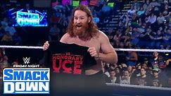 Roman Reigns gifts Sami Zayn his own Bloodline shirt on SmackDown | WWE on FOX