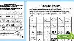 Amazing Matter: States of Matter Maze Activity for 3rd-5th Grade