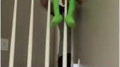 Kermit falls off a building recreation MEME