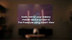How To Screen Mirror Your Phone To Projector | Samsung Freestyle | Samsung UK