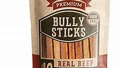 Bully Bunches 6 Inch Jumbo Human Grade Odor-Free Bully Sticks for Medium Dogs - Long Lasting Chew Bones - All Natural & Single Ingredient, 100% Beef Dog Treat, Rawhide Alternative (12 Pk)