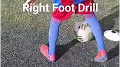 Football Ball Exercises Right Foot Drill with Talha #soccer #messi #skills #wonderkids #football