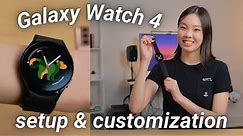 FIRST 5 THINGS TO DO ON NEW GALAXY WATCH 4 | Setup + Customization on WearOS