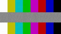 4K tv static noise color bars tv test, no signal, with copy space