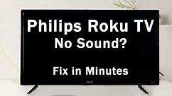 Philips Roku TV No Sound or Audio | Possible Causes + Fixes!