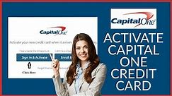 How to Activate Capital One Credit Card Online 2022?