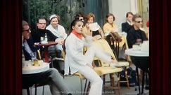 Impromptu Paris Fashion Show [1966] at a Street Cafe