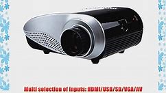 Flylinktech? RD-802 RD802 Mini HD Multimedia LED Projector HDMI/SD/USB/VGA/AV/TV for DVD PC