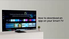 How to download an app on your Smart TV | Samsung