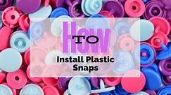 How to easily install plastic snaps
