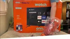 onn. 32" 720p Roku Smart TV Unboxing and First Impressions