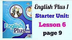 YEAR 5 ENGLISH PLUS 1: STARTER UNIT - LESSON 6 | PAGE 9