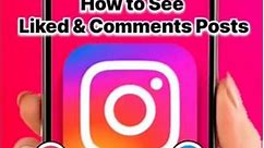 How to See Liked & Comments Posts on Instagram😮 #shorts #youtubeshorts #instagram #ytshorts #ytshort