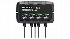 NOCO GENIUS2X4, 4-Bank, 8-Amp (2-Amp Per Bank) Fully-Automatic Smart Charger