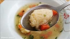 Griz knedle / Zašto kupovati kad možete i napraviti :) / Supa sa domaćim griz knedlama i povrćem #8