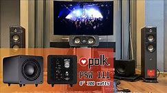 Subwoofer Polk PSW 111 / Yamaha RX-V6A / Polk Signature / Test Atmos content