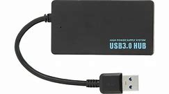 USB Splitter  , Ultra Thin High Speed Transmission  For Keyboard  For Mouse For Mobile Hard Disk  Black - Walmart.ca