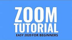 ZOOM TUTORIAL 2020 - How To Use Zoom [COMPLETE GUIDE] For Beginners