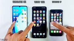 Iphone 7 Vs Realme C51 Vs Vivo Y21 | Speed Test & Comparison