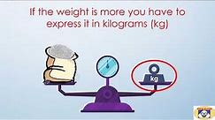Units of Weight | Weight Measurements | Maths For Kids | Metric System | Kids Cloud