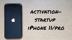 iPhone 11 activation and startup