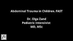 Abdominal Trauma in Children. FAST