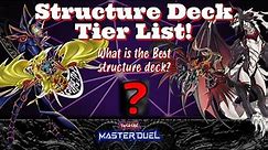 STRUCTURE DECK TIER LIST! Best Decks for New Players! | Yu-Gi-Oh! Master Duel