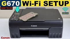 Canon Pixma G670 Setup, Wi-Fi Setup, Connect To Wireless Network, Add In iPhone !!