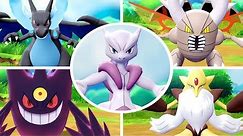 Pokémon Let's Go Pikachu & Eevee - All Mega Evolutions + Moves