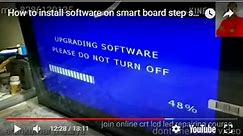 How to install software on smart board using Pendrive step step description