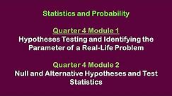 Grade11 Statistics and Probability Quarter 4 Module 1 & 2