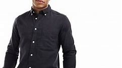 ONLY & SONS flannel shirt in black | ASOS