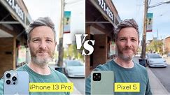 iPhone 13 Pro versus Pixel 5 camera comparison